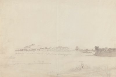 Udsigt over Monghyr, Bihar af William Daniell