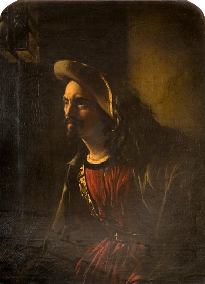 Portræt af en mand i Plumed Hat, af William Daniels