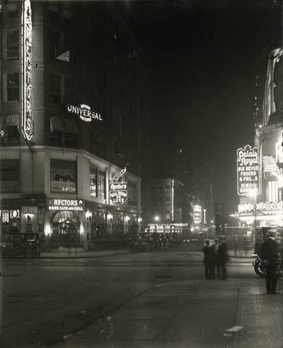 48th Street mellem Broadway og Seventh Avenue, 1917 af William Davis Hassler