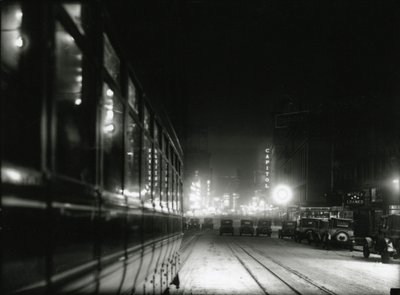 Night View nær Times Square, ca. 1919-20 af William Davis Hassler