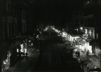 Natudsigt over Grand Street ved Orchard Street, NYC, 1917 af William Davis Hassler