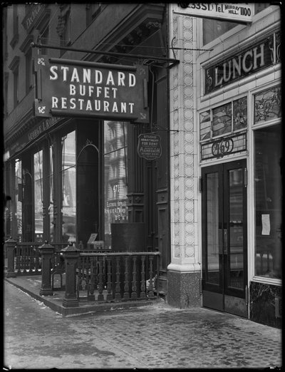 Skriv til Standard Buffet Restaurant, Fourth Avenue mellem E. 31st og 32nd Streets, New York City, 6. februar 1917 af William Davis Hassler