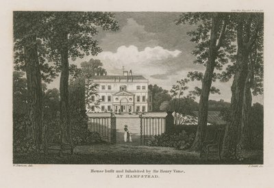 Hus bygget og beboet af Sir Henry Vane i Hampstead af William Davison