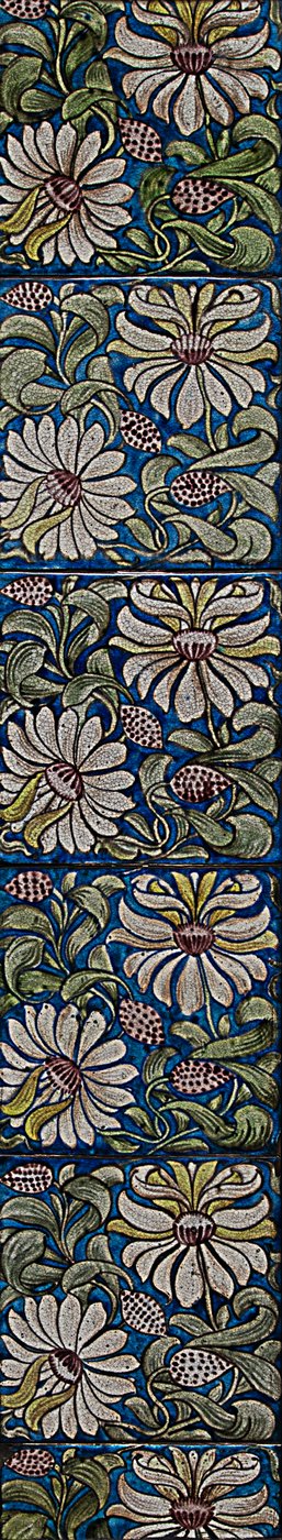 Honeysuckle Flisepanel af William de Morgan