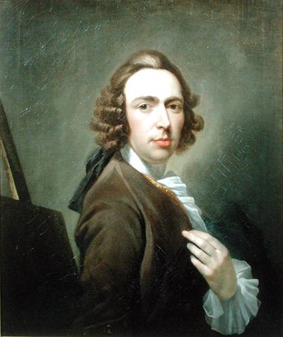 Selvportræt, ca. 1750 (olie på lærred) af William Delacour
