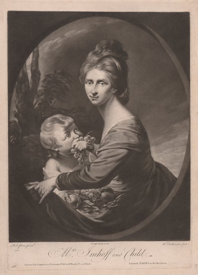 Fru Imhoff og Barn af William Dickinson