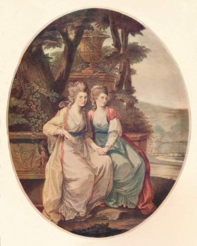 Hertuginden af Devonshire og Lady Duncannon, 1782 af William Dickinson