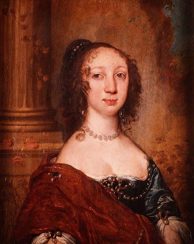Portræt af en dame, halv længde af William Dobson