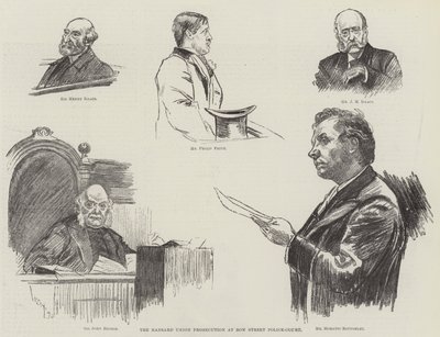Hansard Unions anklagemyndighed ved Bow Street politidomstol af William Douglas Almond