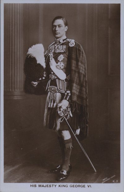 Hans majestæt Kong George VI (s/h foto) af William Drummond Young