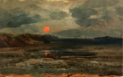 Solopgang over fiskevand - Maine af William E. Norton