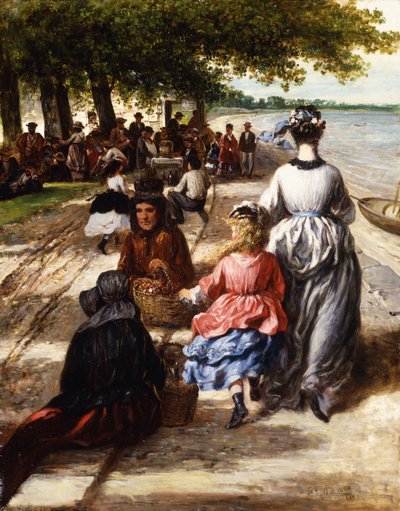 Tæt på stranden, Gloucester, 1877 af William E. Winner