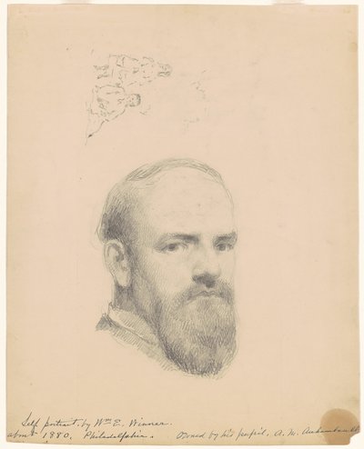 Selvportræt [recto] af William E. Winner