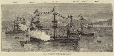 HMY Osborne på vej ind i havnen af William Edward Atkins