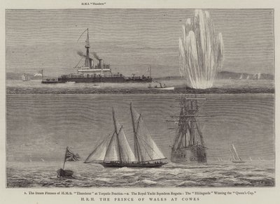 HKH Prinsen af Wales i Cowes af William Edward Atkins