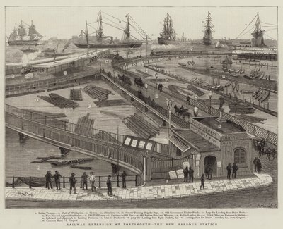 Jernbaneudvidelse i Portsmouth, den nye havnebanegård af William Edward Atkins