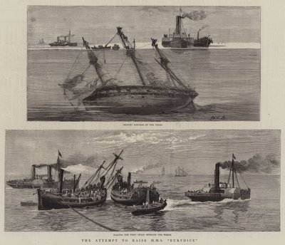 Forsøget på at hæve HMS Eurydice af William Edward Atkins