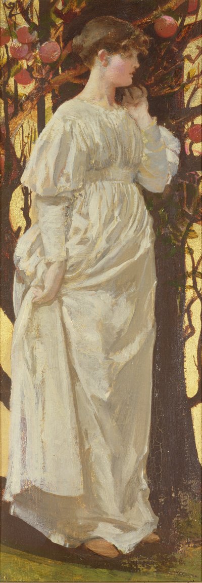 Høring, 1880 (olie og guldmaling på lærred) af William Edward Frank Britten