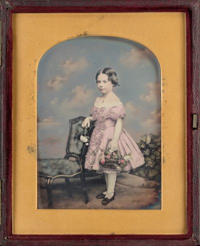 Portræt af en pige, ca. 1852 (foto) af William Edward Kilburn