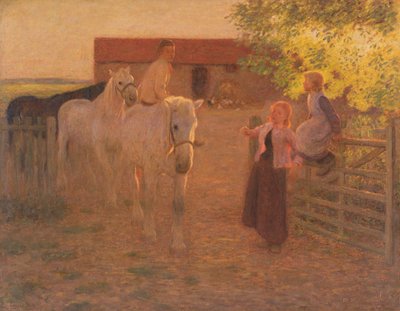 Den gamle port, ca. 1896 (olie på lærred) af William Edward Stott