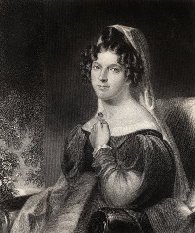 Felicia Dorothea Hemans, graveret af W.Holl, fra 