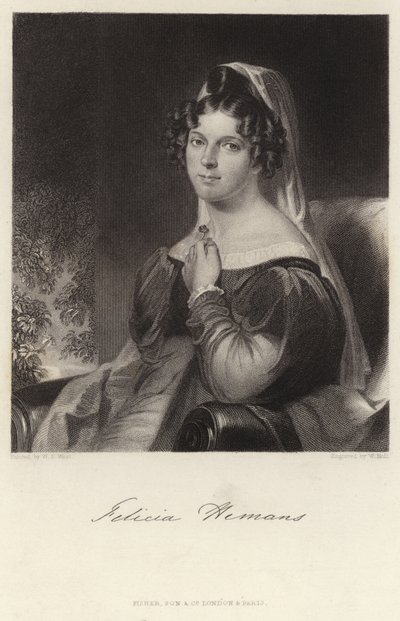 Felicia Hemans af William Edward West
