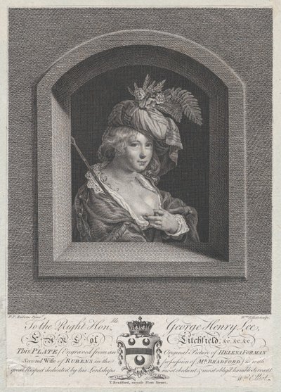 Portræt af Susanna Lunden, søster til Helena Fourment, 1763-66. af William Elliot