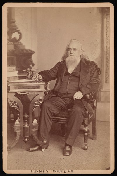 Portræt af Sidney Breese 1800-1878, før 1878. af William Emory Bowman