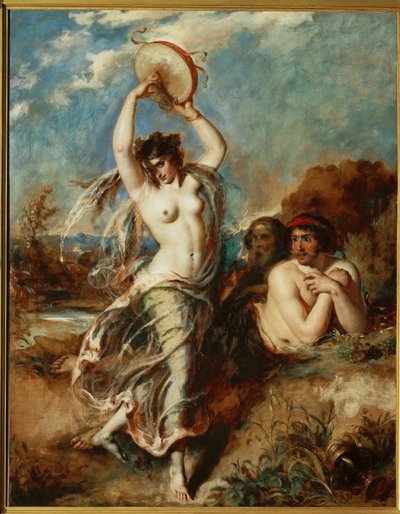 Bacchante med tamburin ... af William Etty