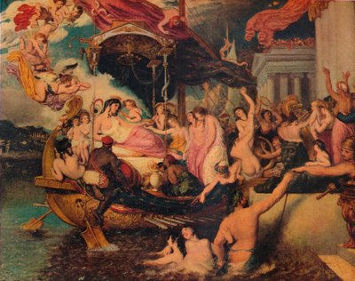 Cleopatras ankomst til Kilikien, 1821. af William Etty