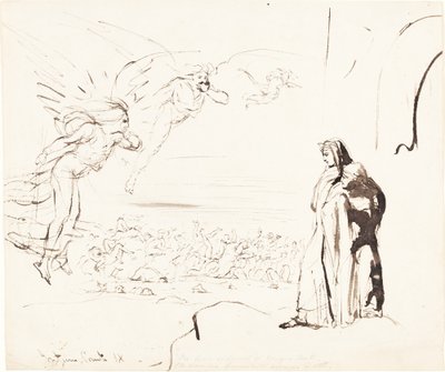 Scene fra Inferno (canto IX) af William Etty