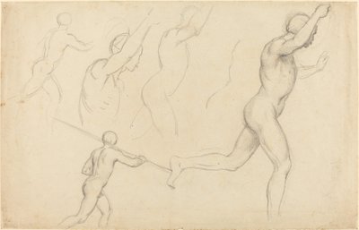 Undersøgelser af løbende mænd af William Etty