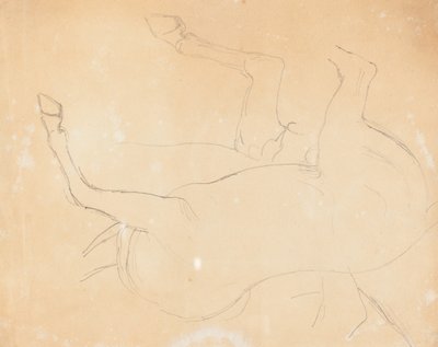 Studie af en hest [verso] af William Etty