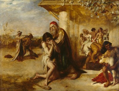 Den angrende fortabte mands tilbagevenden til sin far, før 1841 af William Etty