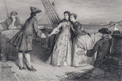 Illustration til The Pirate af Sir Walter Scott (gravering) af William Ewart Lockhart