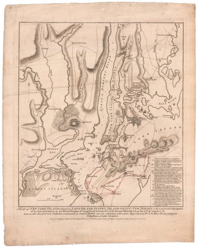 En plan for New York Island af William Faden