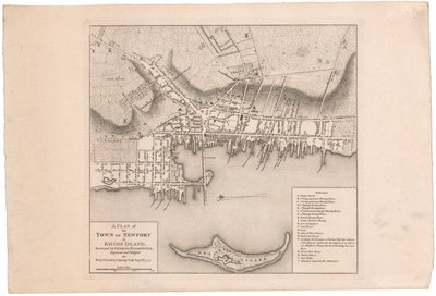 A Plan of Newport af Faden af William Faden