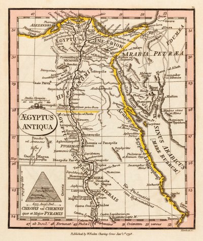 Det gamle Egypten. Kort. af William Faden
