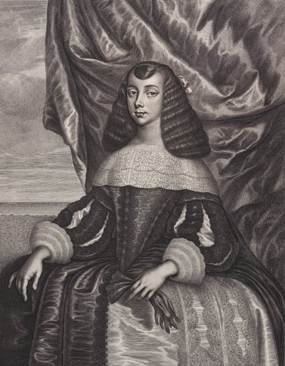 Katarina af Braganza, 1662. af William Faithorne