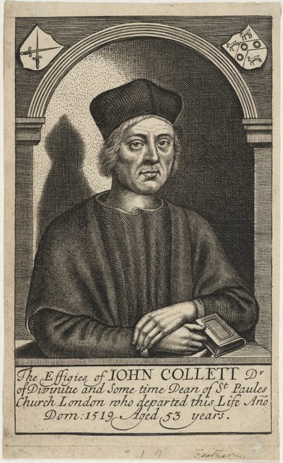 John Colet, D.D. af William Faithorne