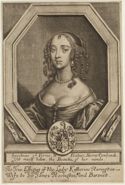 Lady Katherine Harrington af William Faithorne