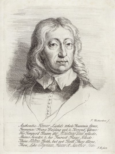 Portræt af John Milton af William Faithorne