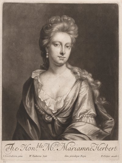 Den ærede fru Marianne Herbert af William Faithorne