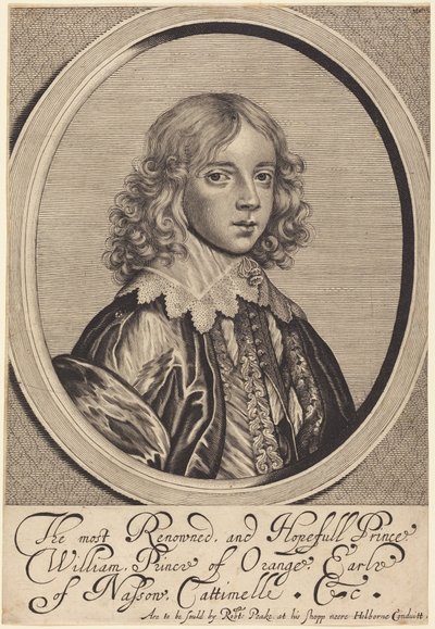 Vilhelm 2., prins af Oranien af William Faithorne