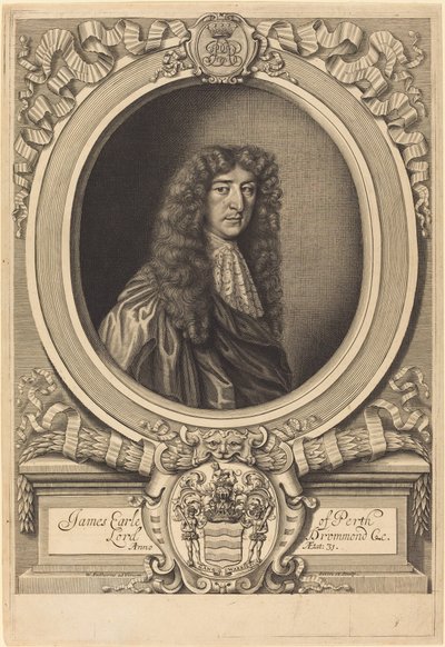 James Drummond, jarl af Perth af William Faithorne after Sir Peter Lely
