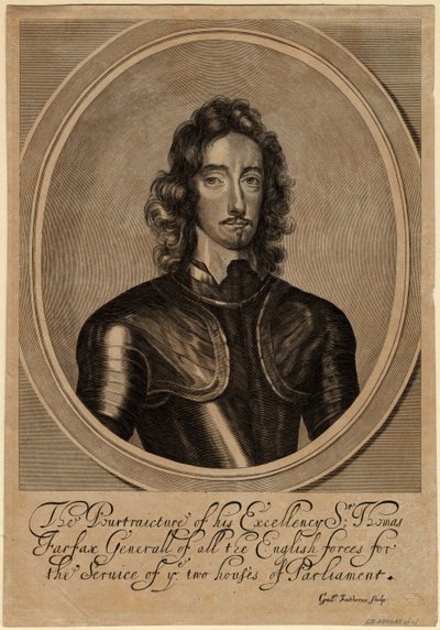 Thomas Fairfax, 3. Lord Fairfax af Cameron, 1645 af William Faithorne the Elder