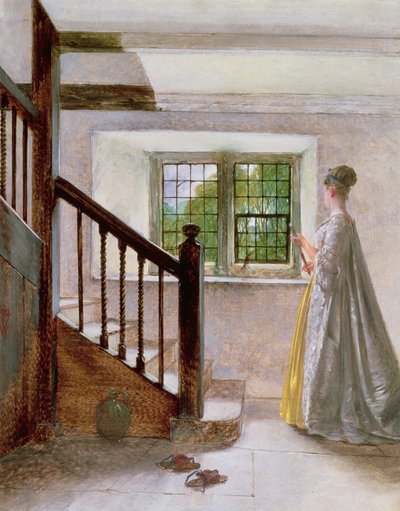 Interiør i Haddon Hall, 1800-tallet af William Fettes Douglas