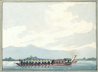 Chinese Man of War båd af William Ffarington
