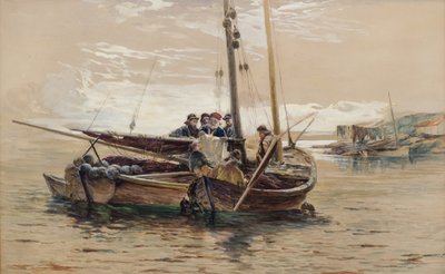 Læser krigsnyhederne af William Fleming Vallance