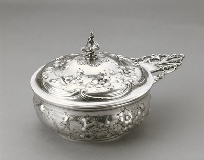 Porringer med låg, ca. 1856 (sølv) af William Forbes